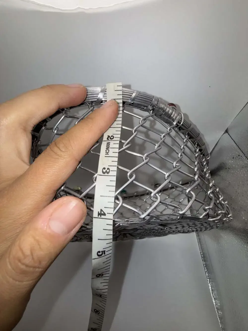 Dary Rees Original Hand-Woven Aluminum Wire Heart Basket  Glass Beads